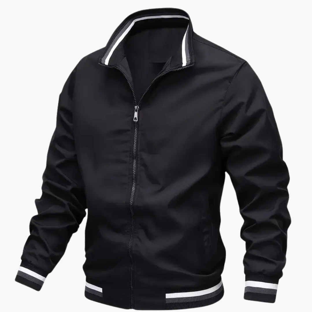 Herrenjacke mit Rippdetails und Frontreißverschluss - Image 9