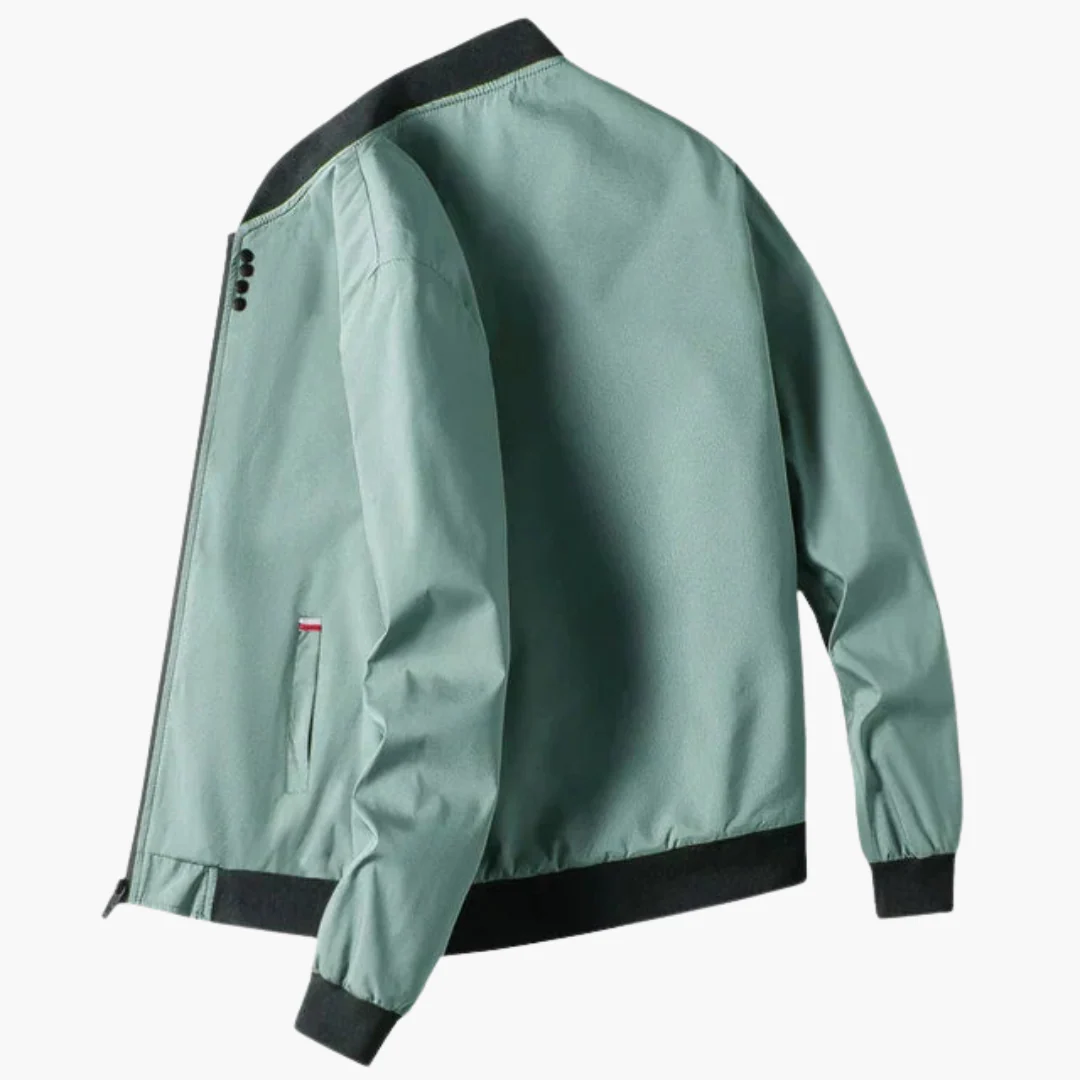 Herrenjacke mit Rippkragen und Taillentaschen - Image 3