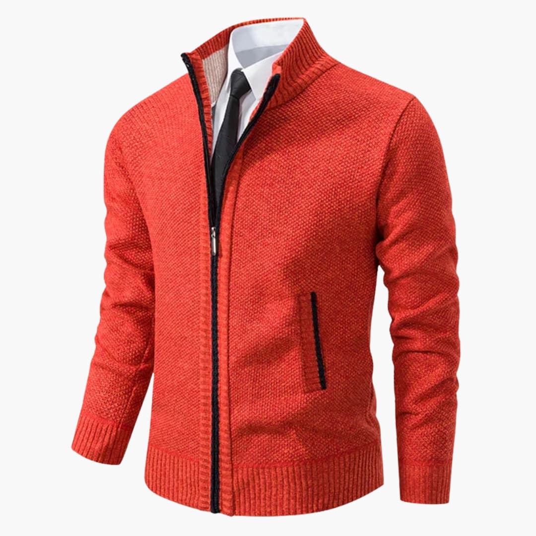Herrenjacke mit Stehkragen und Frontreißverschluss - Image 2