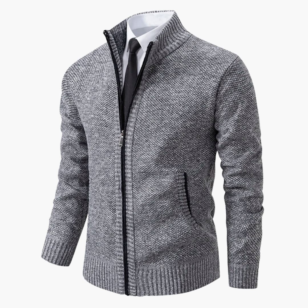 Herrenjacke mit Stehkragen und Frontreißverschluss - Image 5