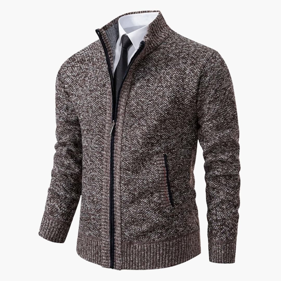 Herrenjacke mit Stehkragen und Frontreißverschluss - Image 8
