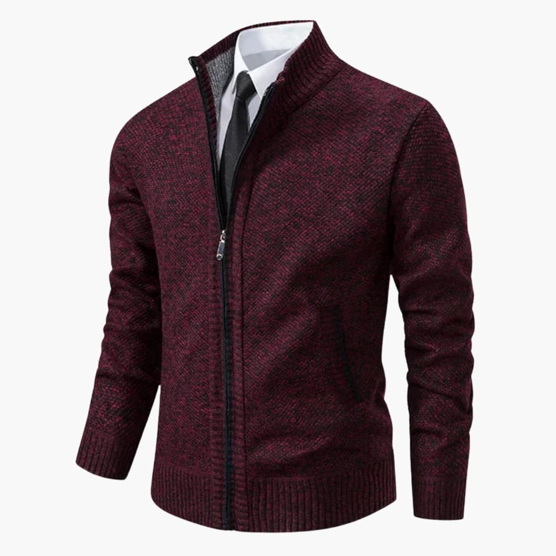 Herrenjacke mit Stehkragen und Frontreißverschluss - Image 9