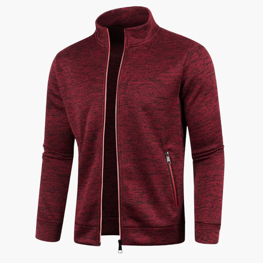 Herrenjacke mit Stehkragen und Reißverschlusstaschen - Image 2