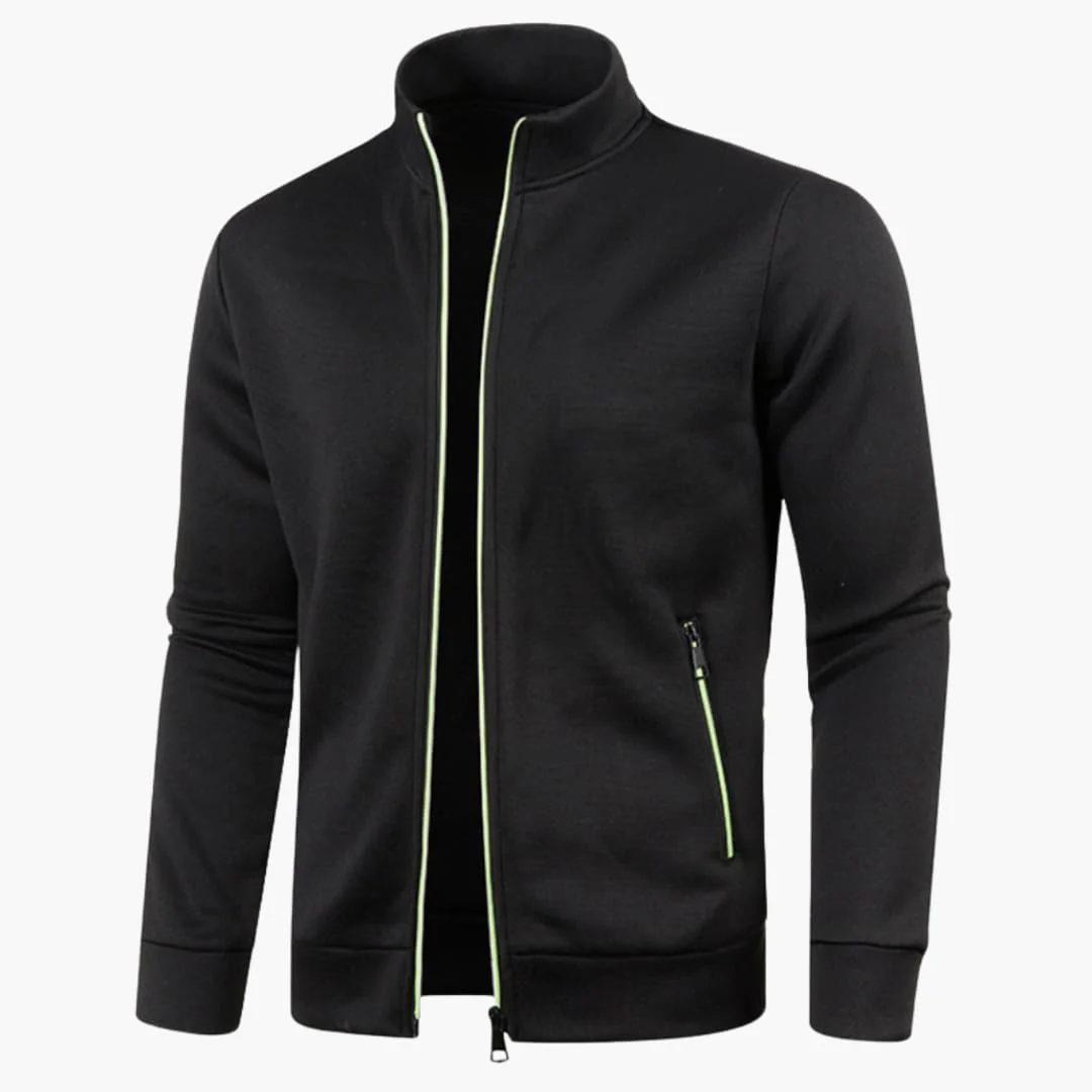 Herrenjacke mit Stehkragen und Reißverschlusstaschen - Image 4