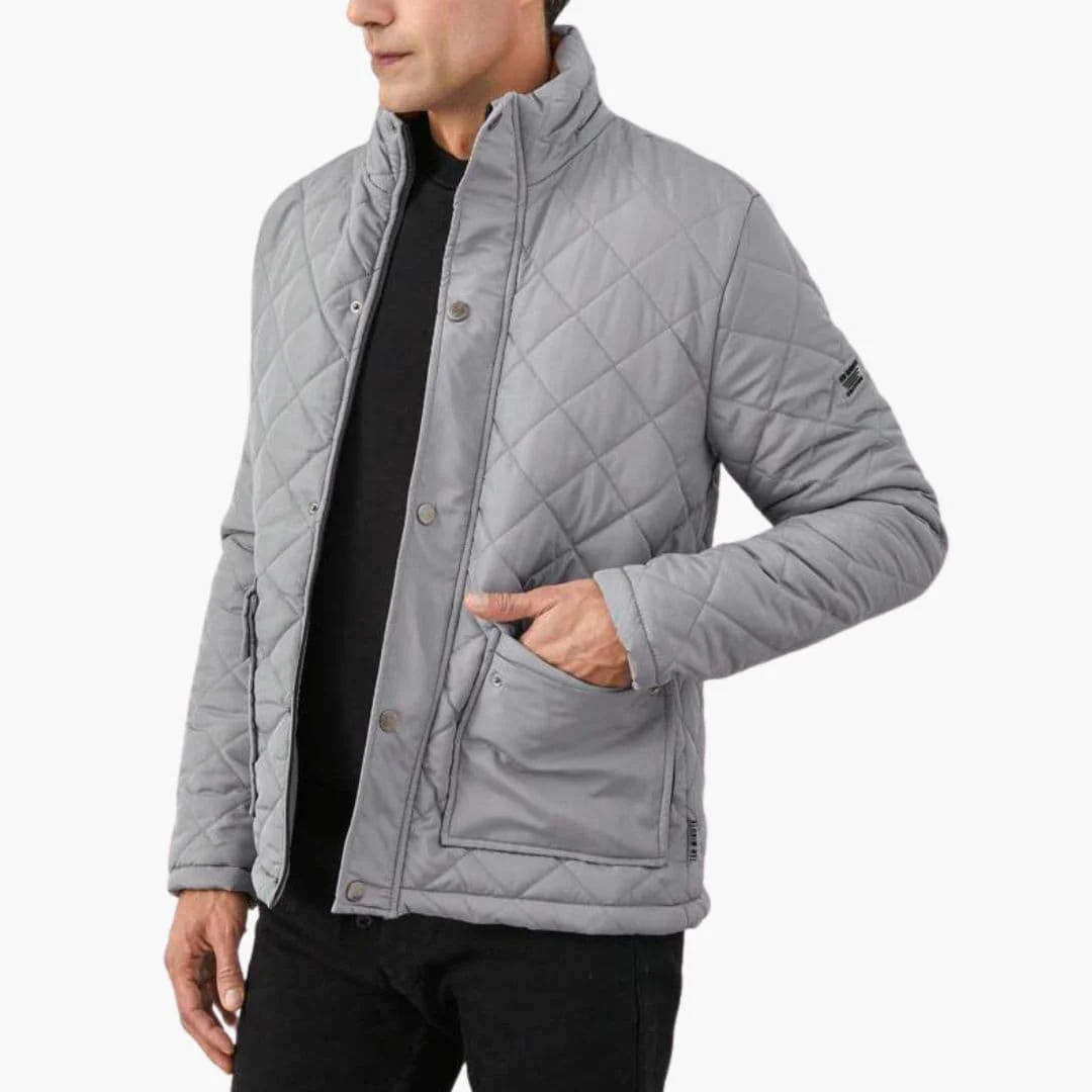 Herrenjacke mit Steppung und Druckknopfverschluss - Image 4