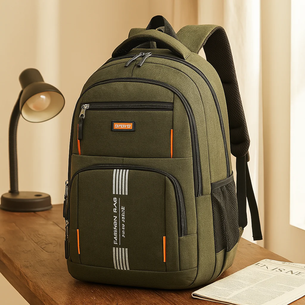 Herrenrucksack mit großem Fassungsvermögen – Stylische Reisetasche mit Laptopfach und mehreren Taschen - Image 5