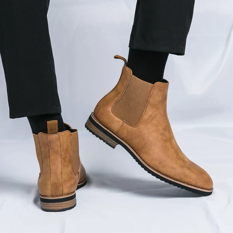 Herrenstiefel | Elastische Seiten Schlupfform über Knöchel - Image 2