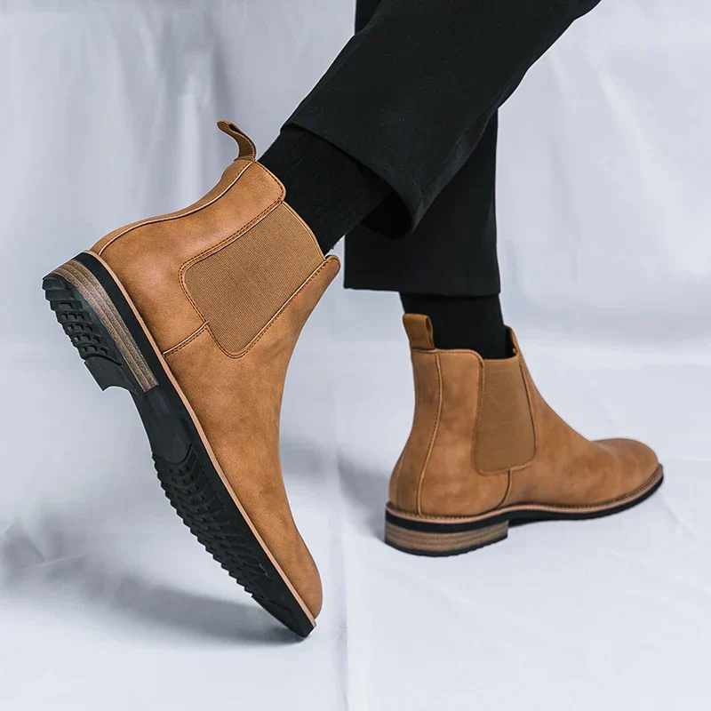 Herrenstiefel | Elastische Seiten Schlupfform über Knöchel - Image 3