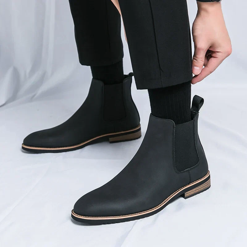 Herrenstiefel | Elastische Seiten Schlupfform über Knöchel - Image 4