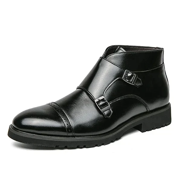 Herrenstiefel | Geschlossene Form doppelte Schnallen über Knöchel - Image 10