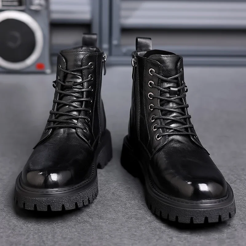 Herrenstiefel | Vordere Schnürung geschlossene Form über Knöchel - Image 2
