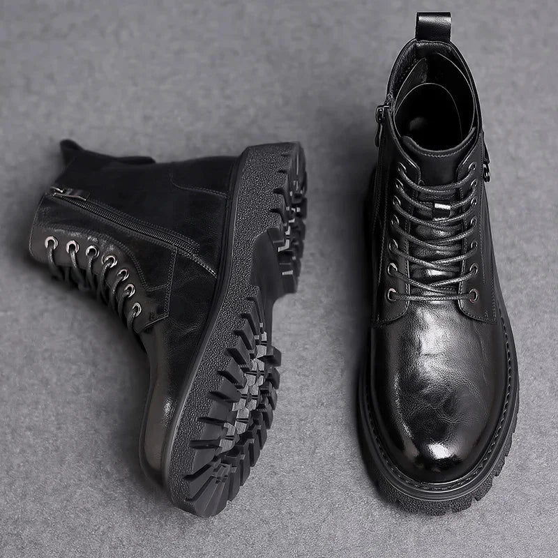 Herrenstiefel | Vordere Schnürung geschlossene Form über Knöchel - Image 3