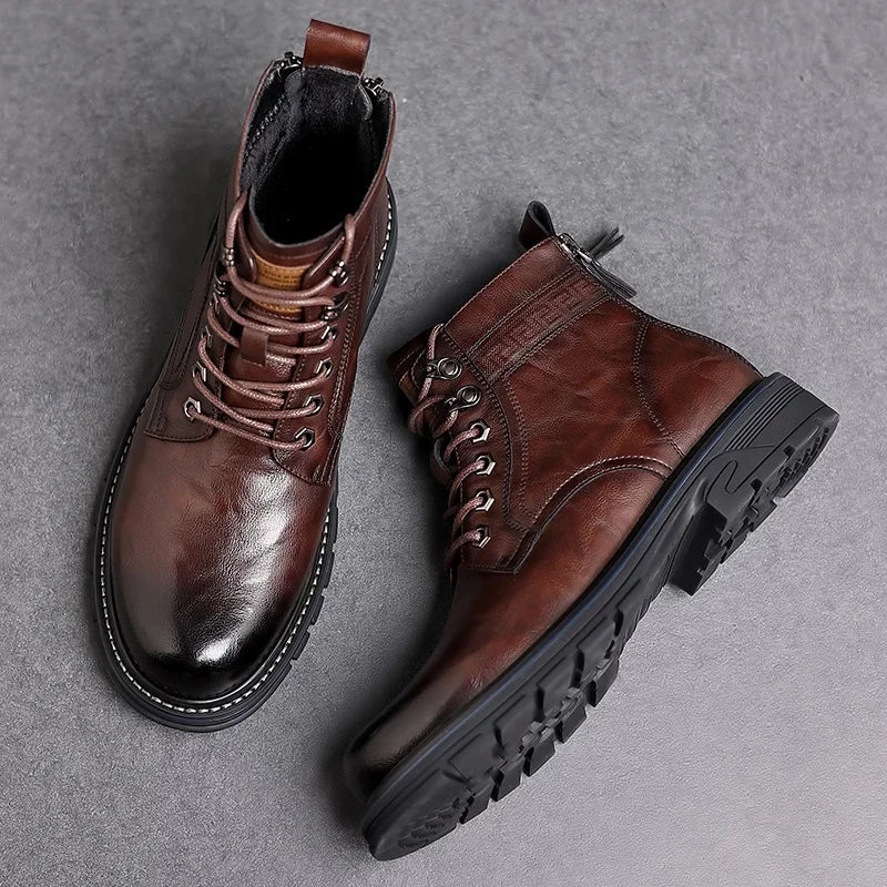 Herrenstiefel | Vordere Schnürung geschlossene Form über Knöchel - Image 7