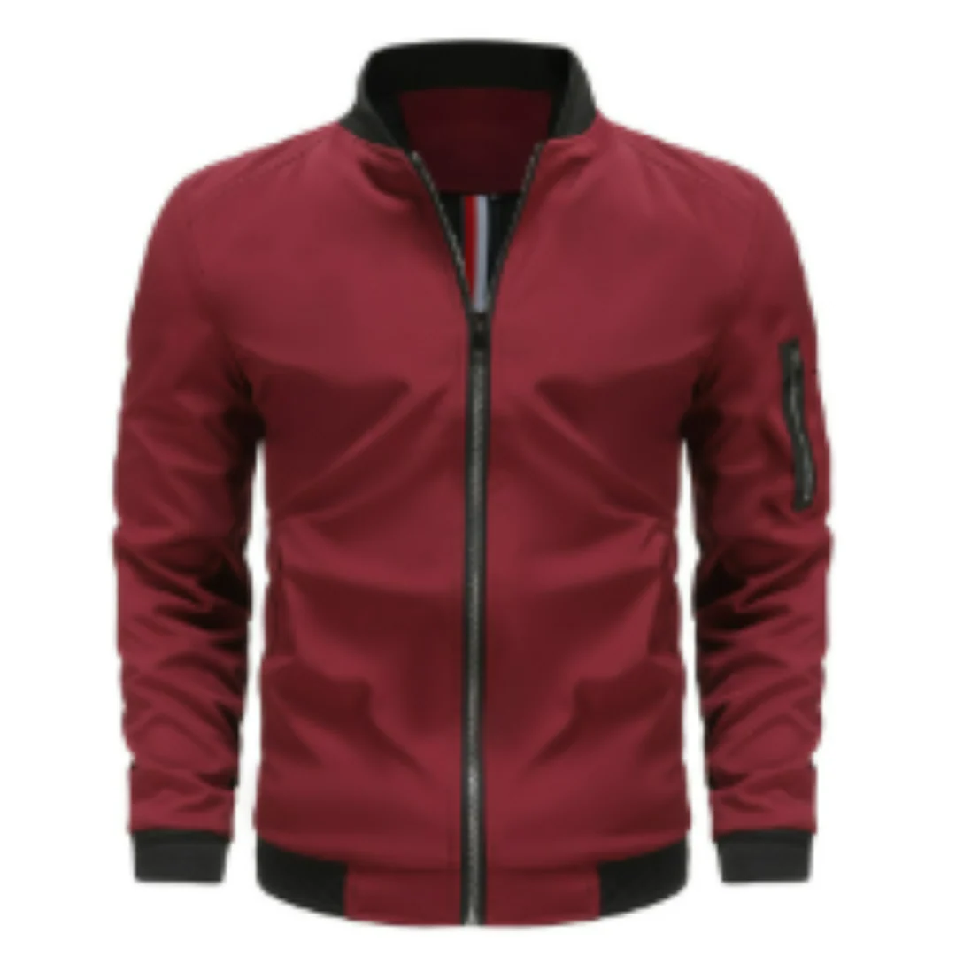 Herrenübergangsjacke mit Reißverschluss | Standardform - Image 4