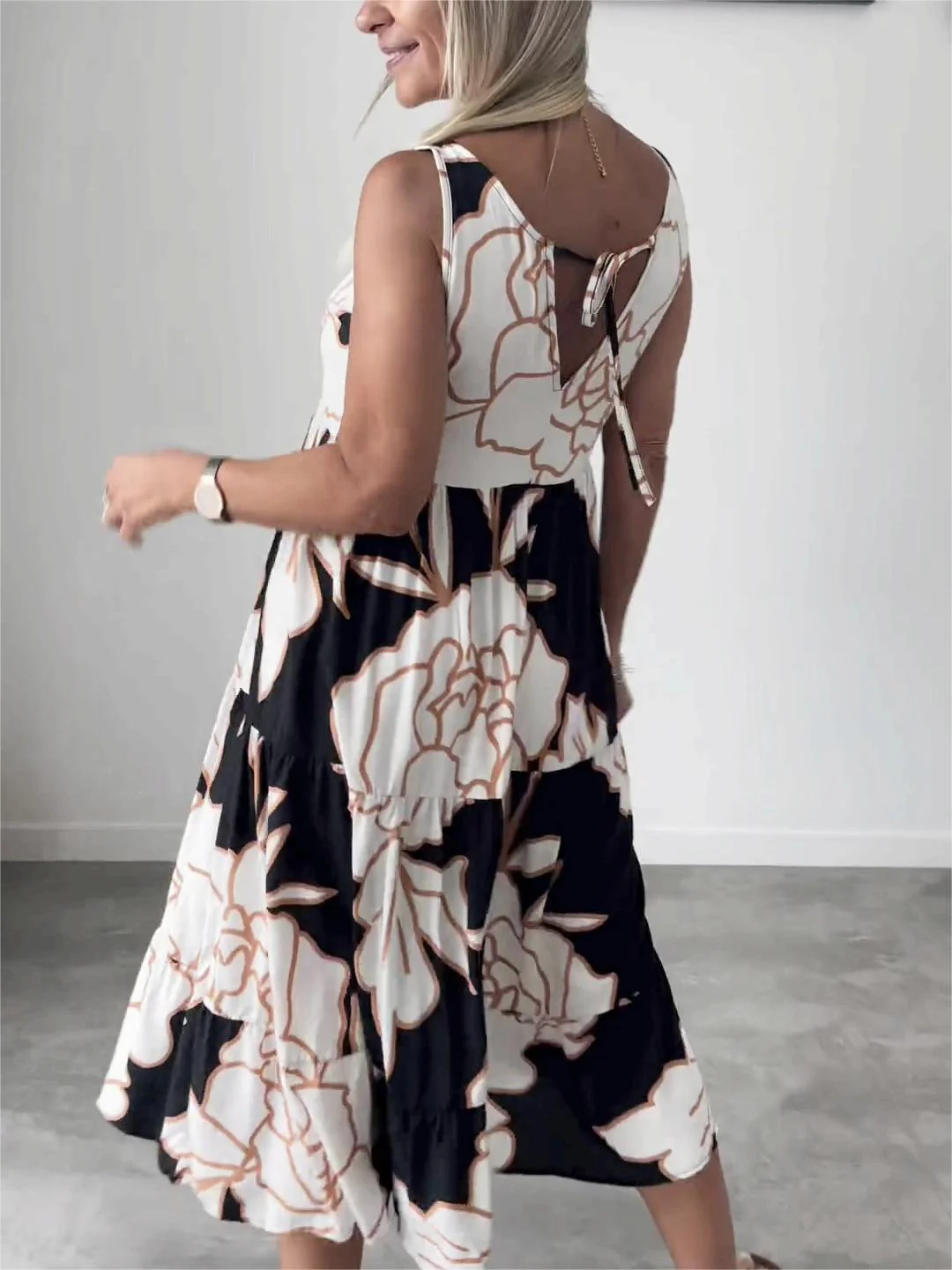 HERTHA | Wanda Bedrucktes Armelloses Kleid - Image 2