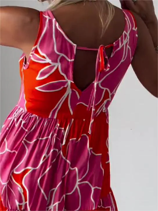 HERTHA | Wanda Bedrucktes Armelloses Kleid - Image 3
