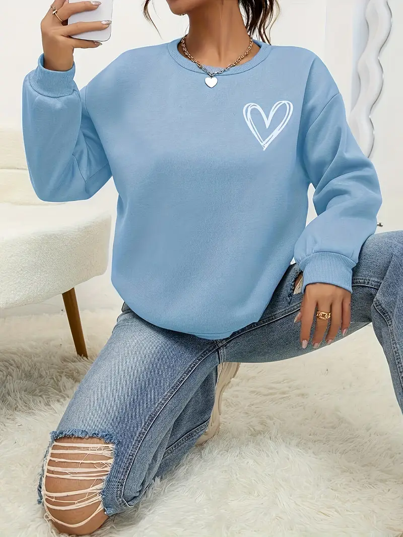 HERZPRINT PULLOVER SWEATSHIRT | EINZIGARTIGER HERZDRUCK - Image 2