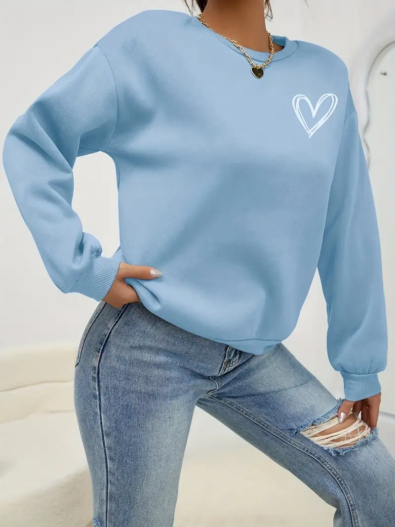 HERZPRINT PULLOVER SWEATSHIRT | EINZIGARTIGER HERZDRUCK - Image 3