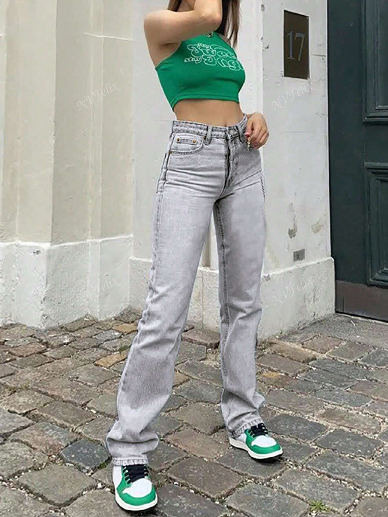 High Waist Jeans mit Straight Leg – Zeitlos, Urban & Everyday-Ready - Image 6