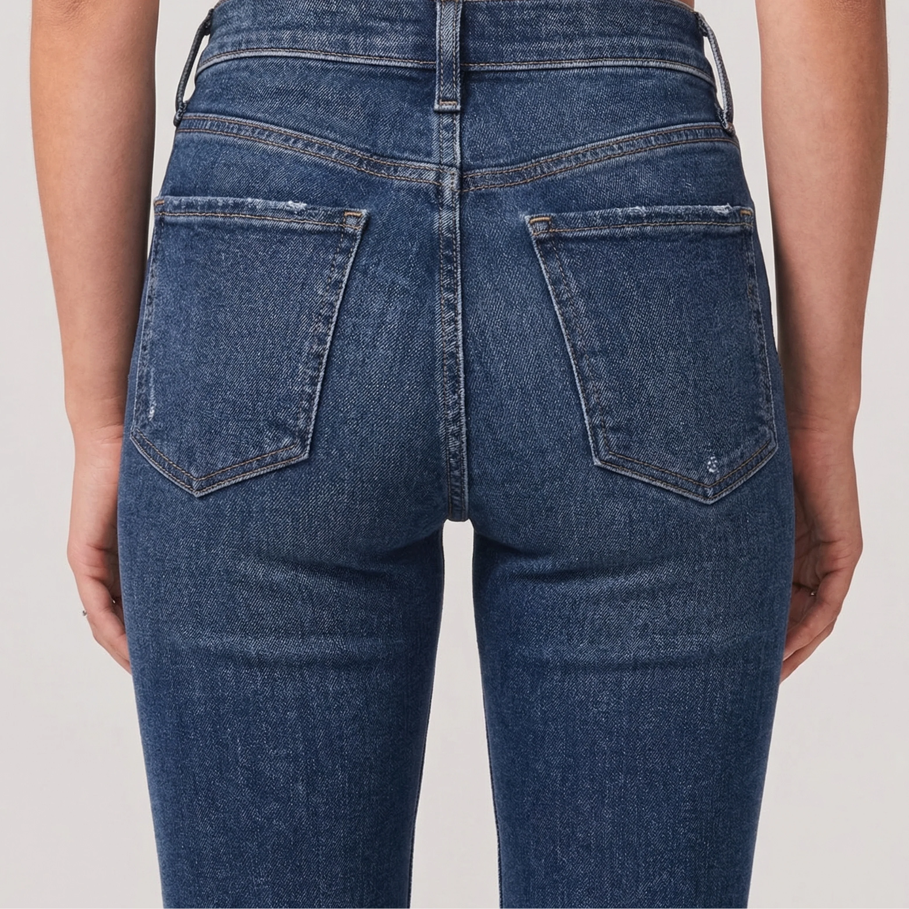Jutta | Damen Hoch Geschnittene Schlagjeans Ausgestellte Passform – Flared Jeans High - Image 3