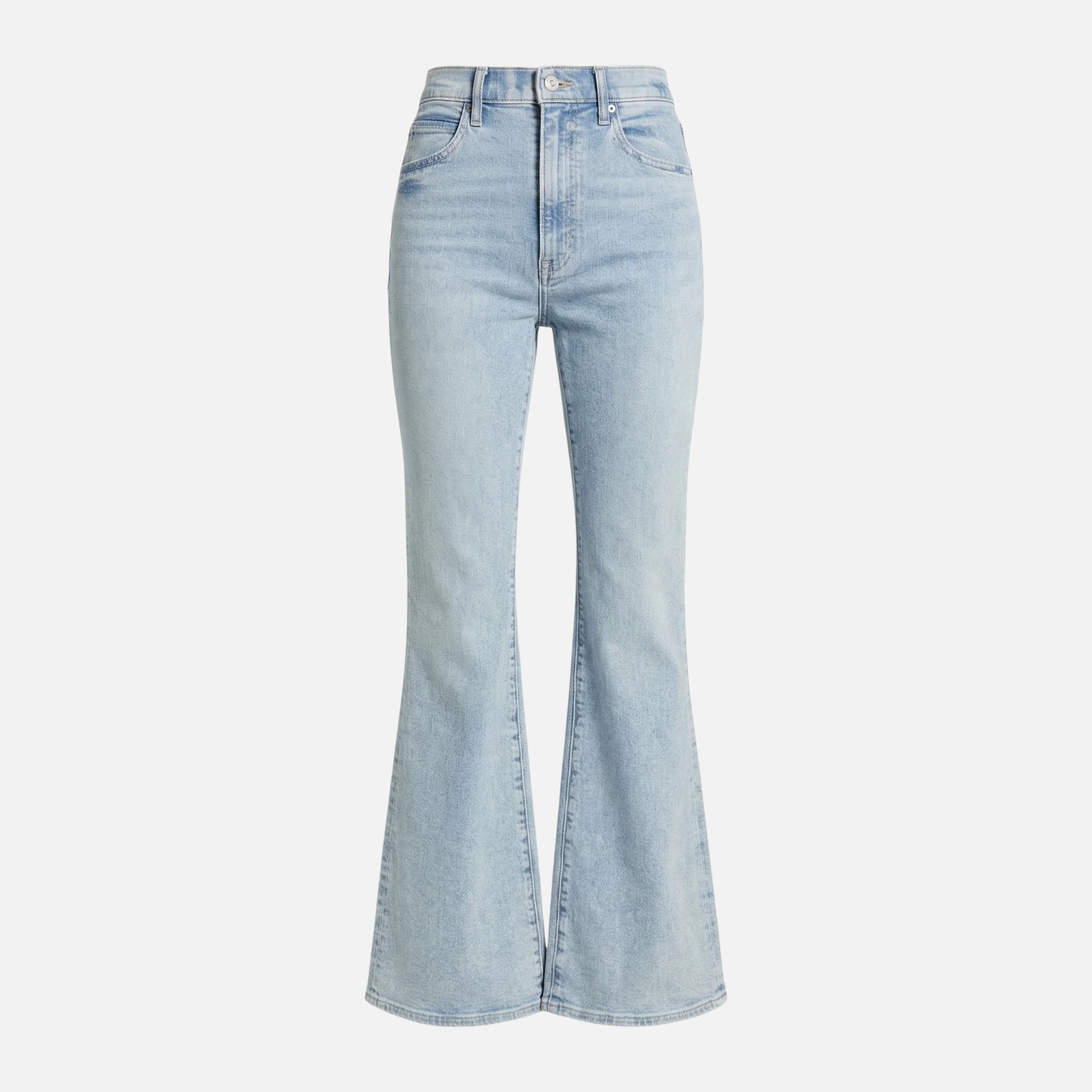 Jutta | Damen Hoch Geschnittene Schlagjeans Ausgestellte Passform – Flared Jeans High - Image 8
