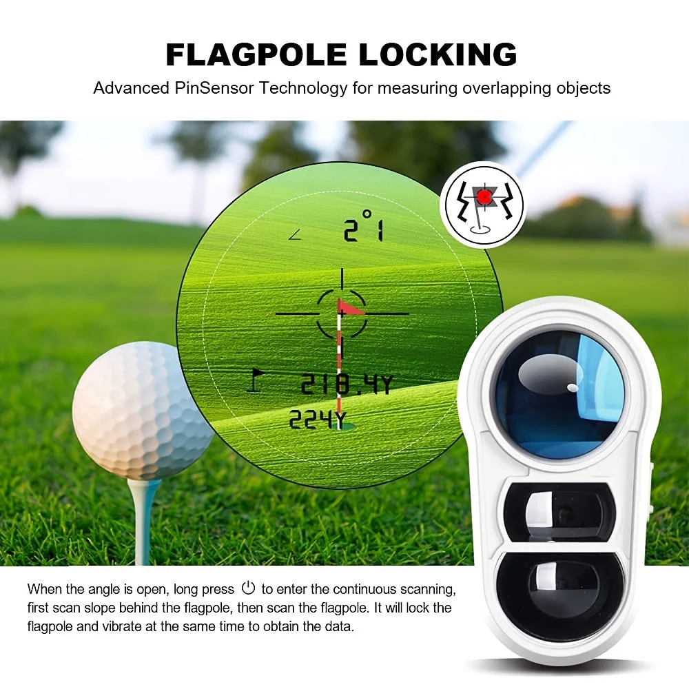 Hochentwickelter Golf-Entfernungsmesser – Präzise Messungen mit Neigungskompensation und Vibrationsrückmeldung - Image 6