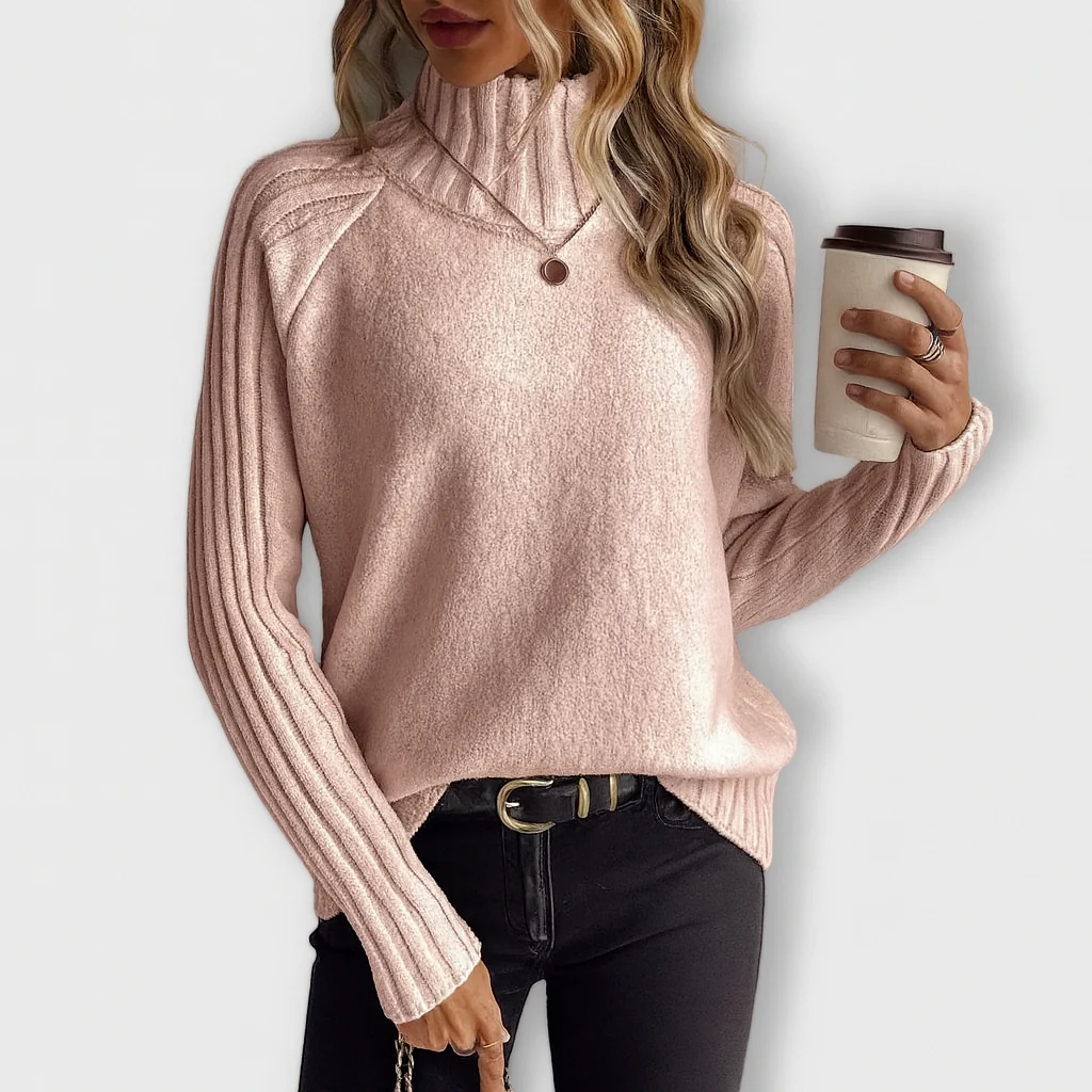 Hochkragen Pullover – Müheloser Stil mit moderner Leichtigkeit - Image 2
