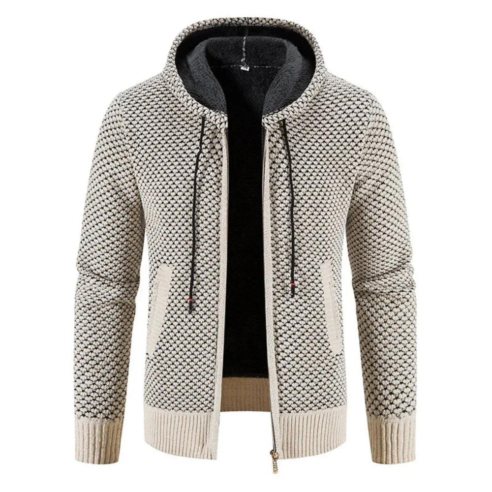 Hochwertige Strickjacke mit Kapuze für Männer - Manfred - Image 4