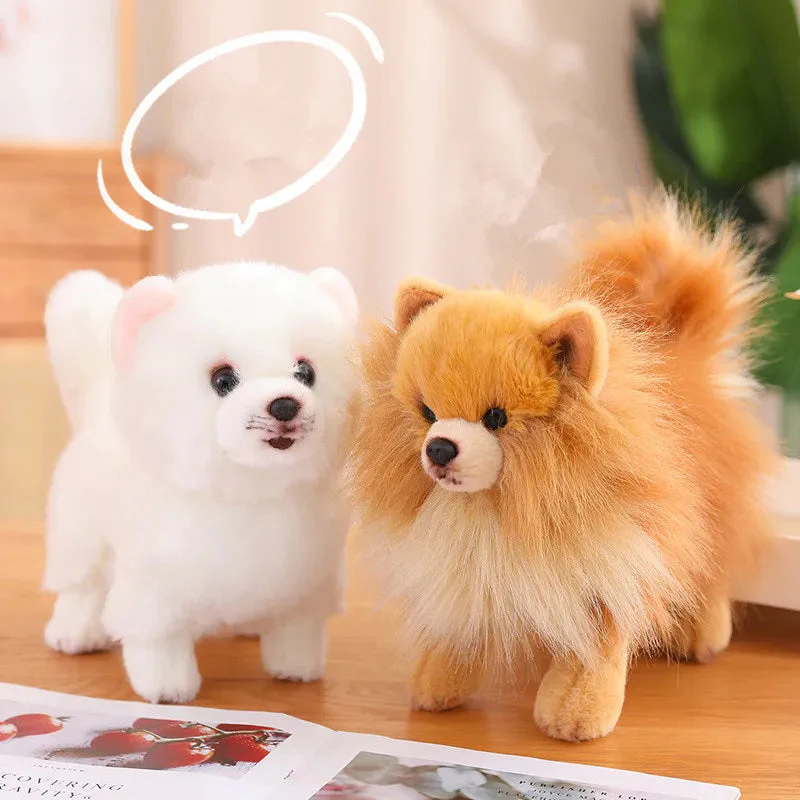 Hochwertiger Plüsch-Pomeranian – Weiche, realistische Hunde-Plüschtiere für Kinder, 30 cm groß - Image 5