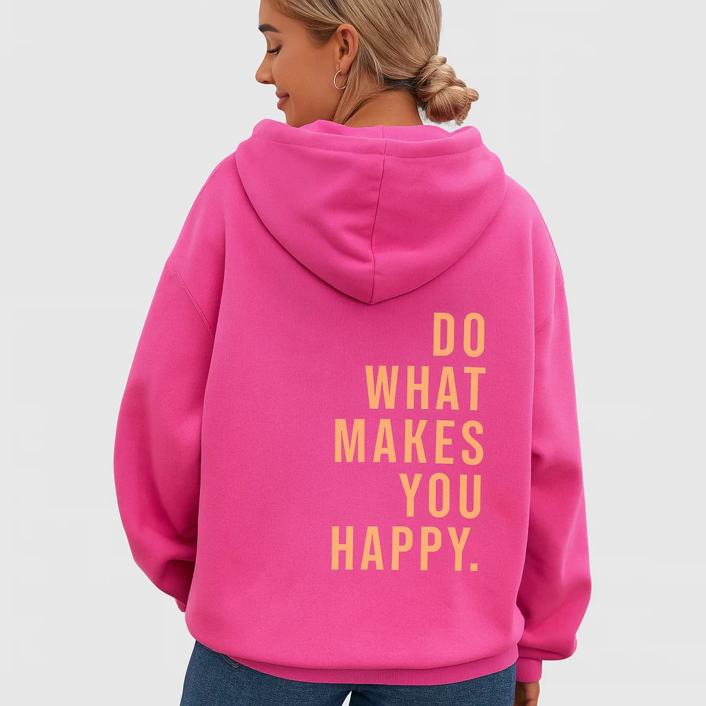 Hoodie mit Rückendruck – Baumwollmischung – Stylisch & Bequem - Image 2
