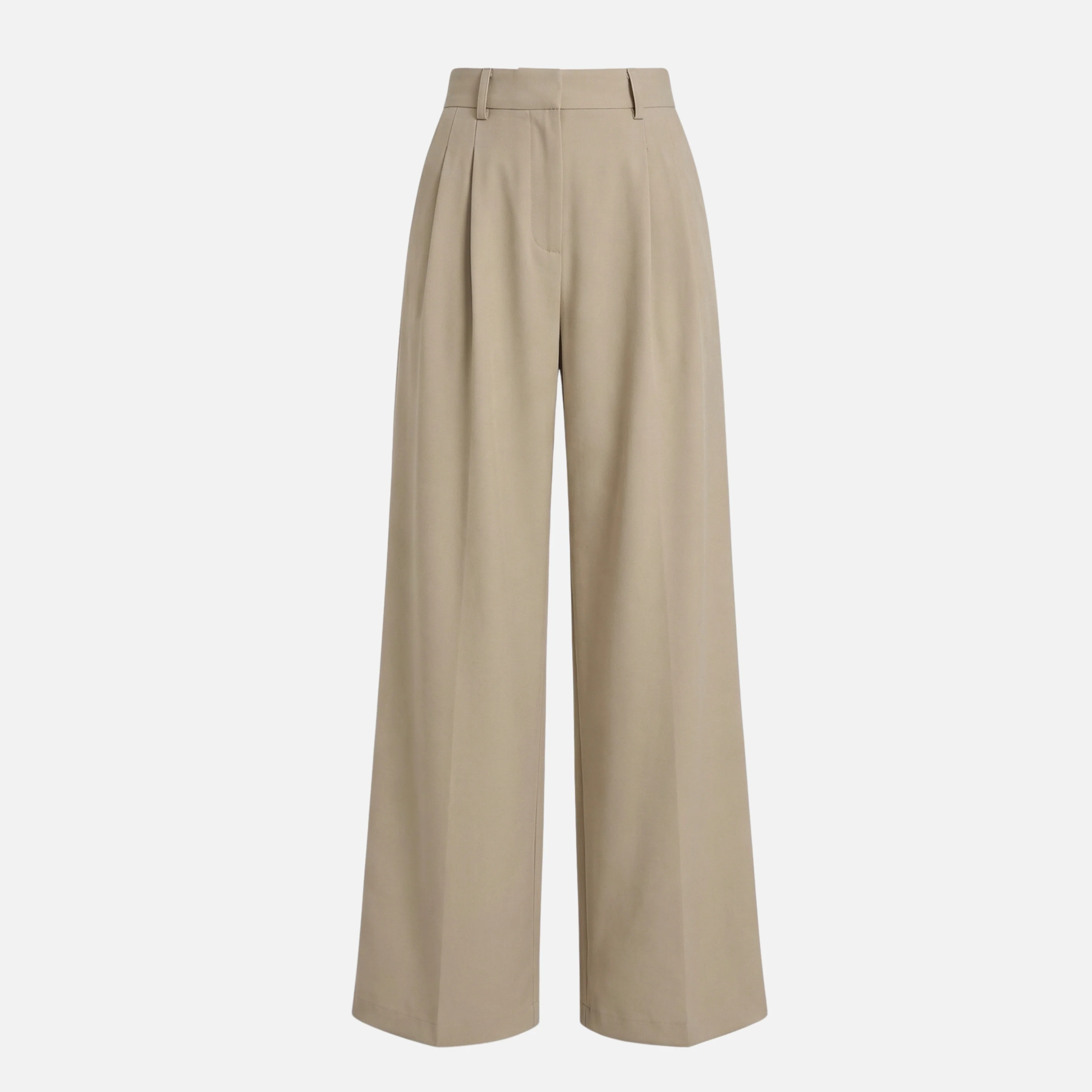 Beate | Damen Hose Relaxed Fit Weites Bein Bundfalten – Wide Leg Bundfalten Hose - Image 9