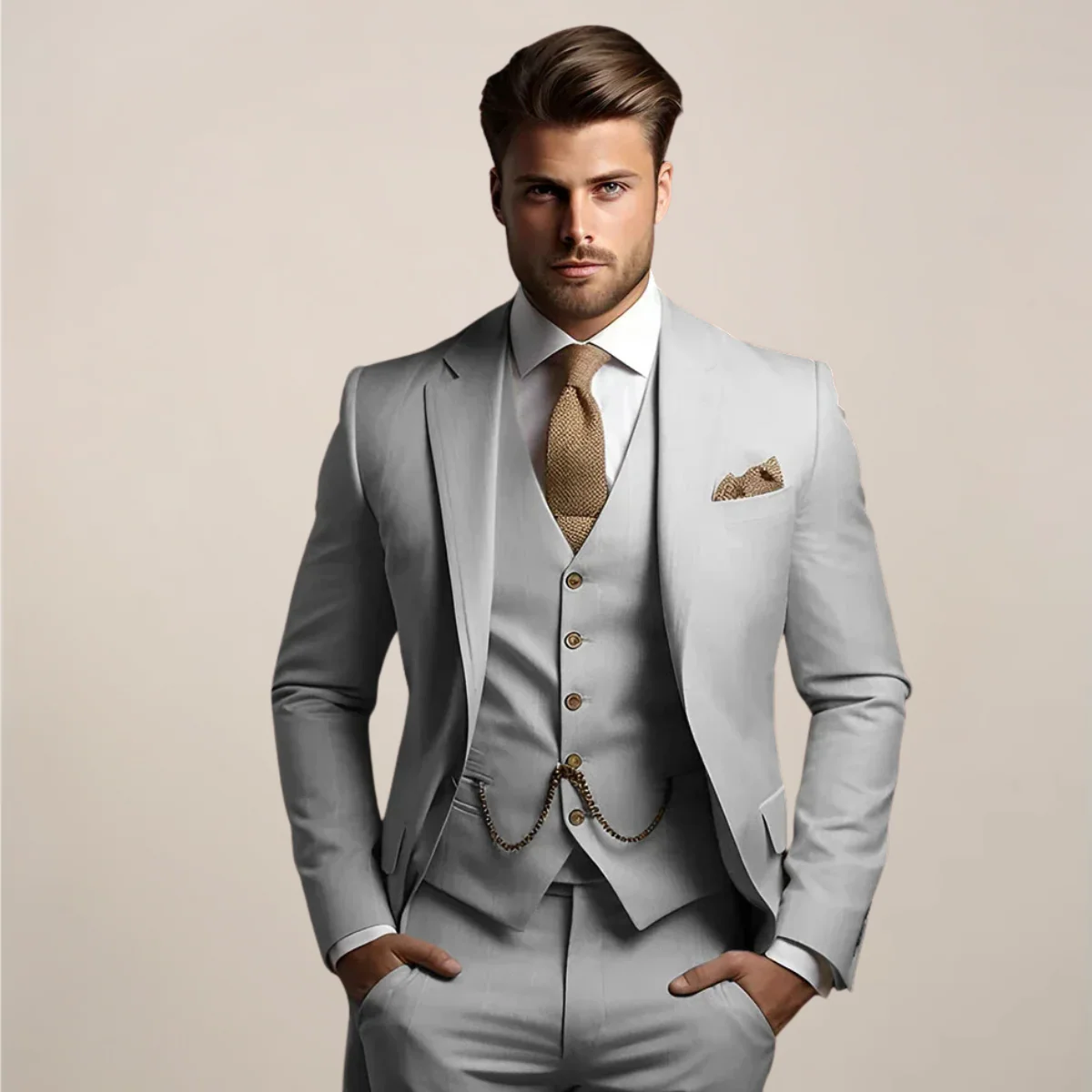 Hugo – Eleganter Herren Dreiteiler Anzug mit klassischem Revers - Image 2