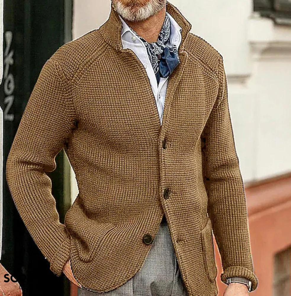 Hugo – Strukturierter Herren Strickblazer mit Knopfleiste - Image 5