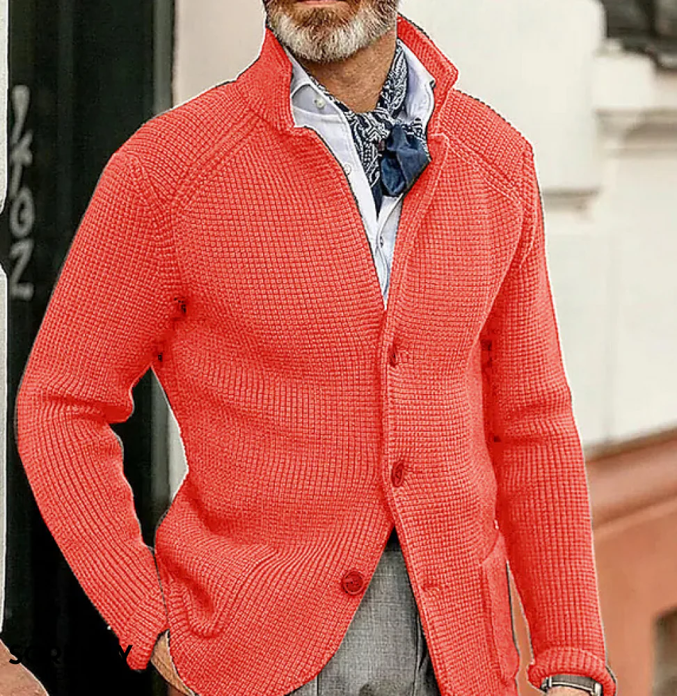 Hugo – Strukturierter Herren Strickblazer mit Knopfleiste - Image 6