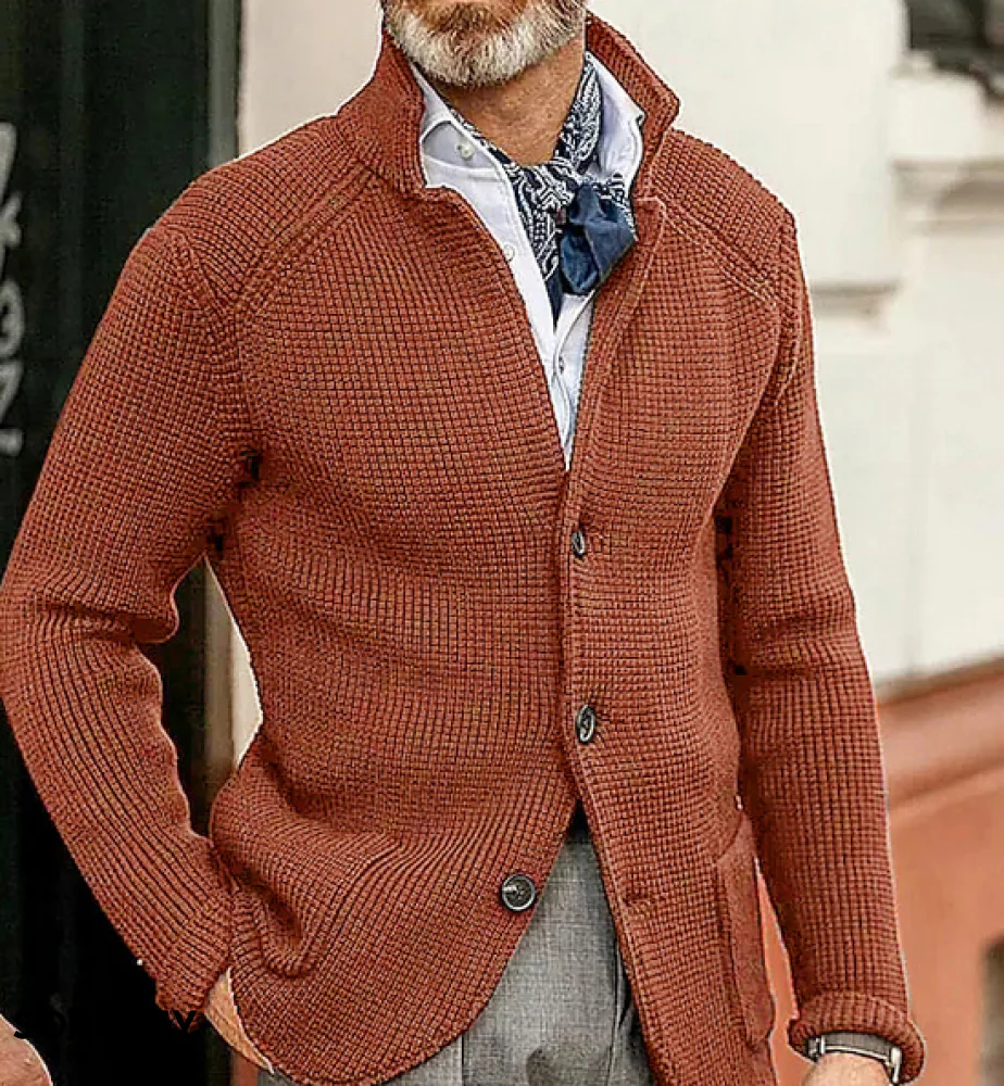 Hugo – Strukturierter Herren Strickblazer mit Knopfleiste - Image 9