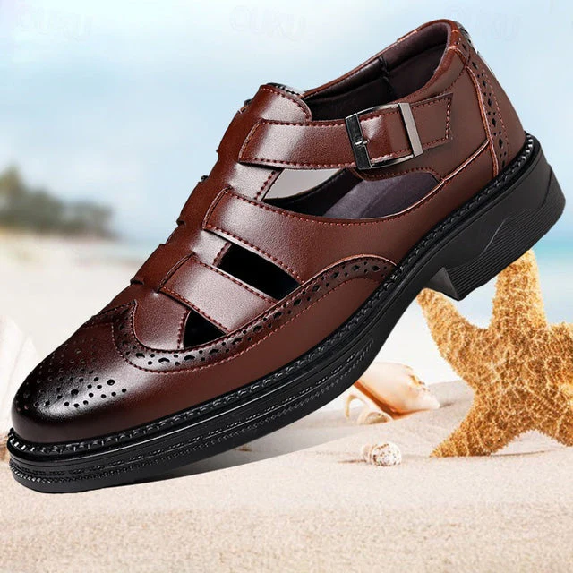 Huldrych - Lässige Sommersandalen aus Leder für Männer - Image 2