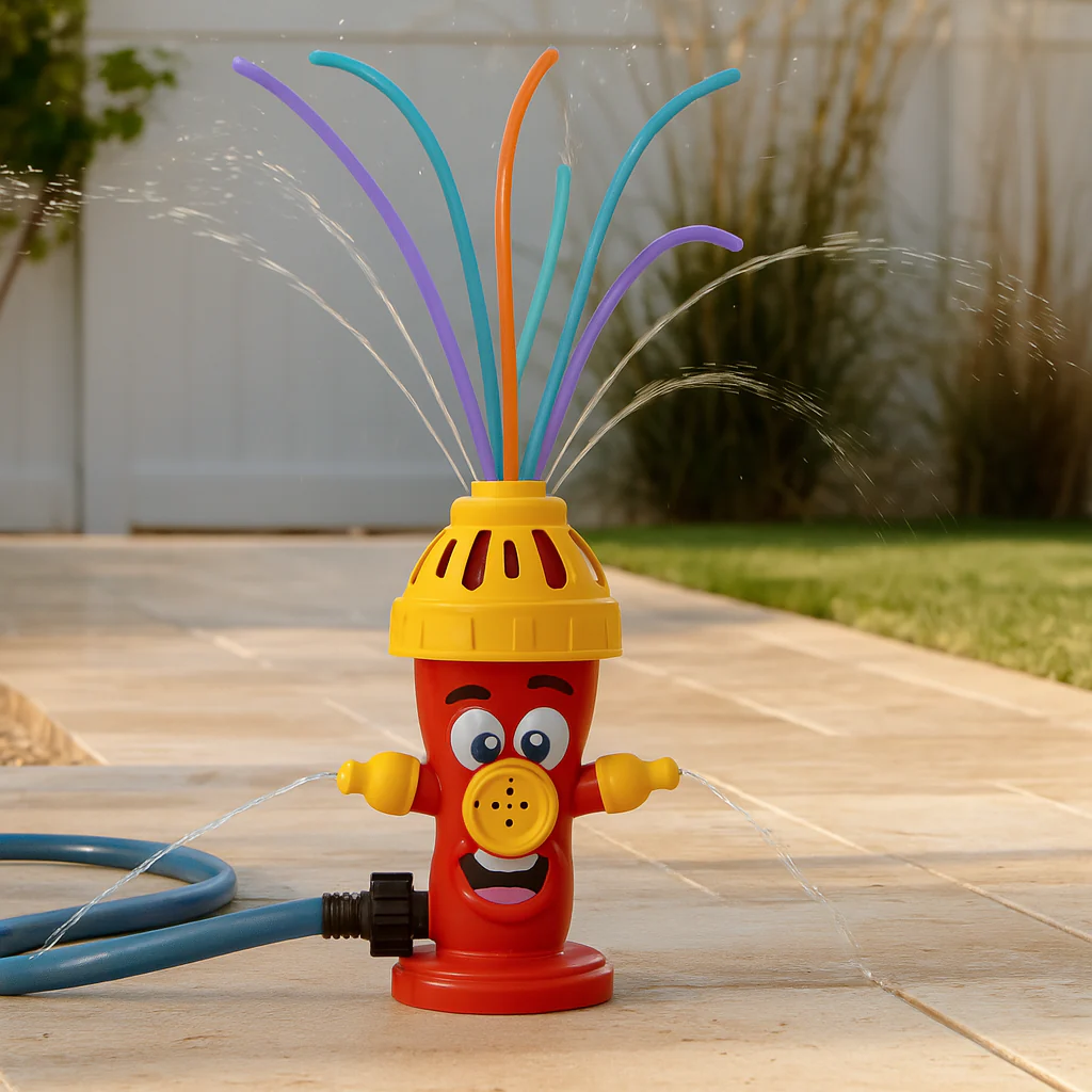 Hydranten-Sprinkler für Kinder – Drehendes Wasserspielzeug für Wasserspiele im Garten - Image 2
