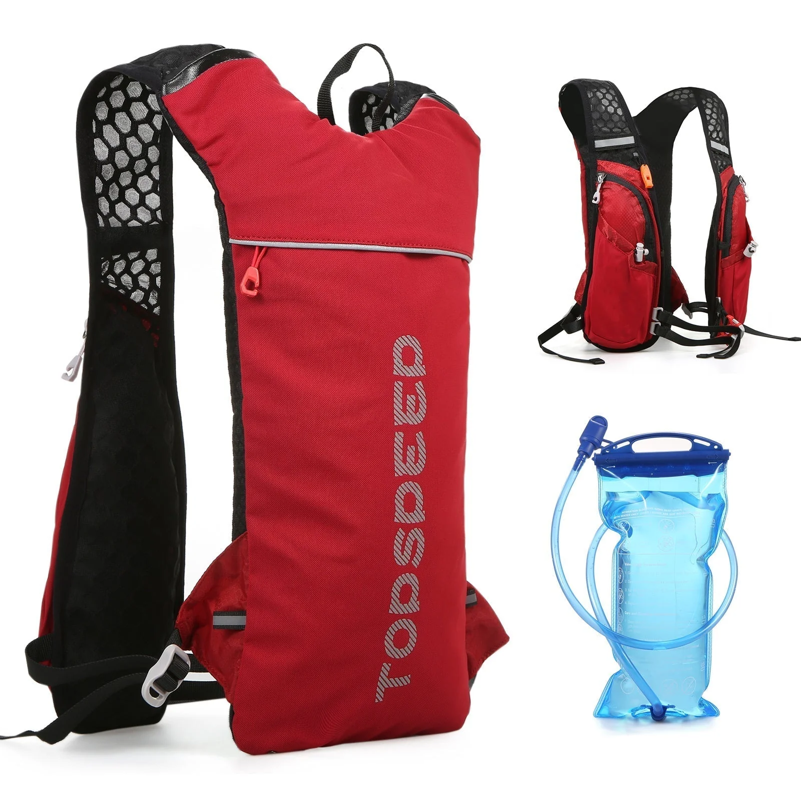 HydroPack Leichter Trinkrucksack – 2-Liter-Wasserreservoir für Laufen, Radfahren und Wandern - Image 2