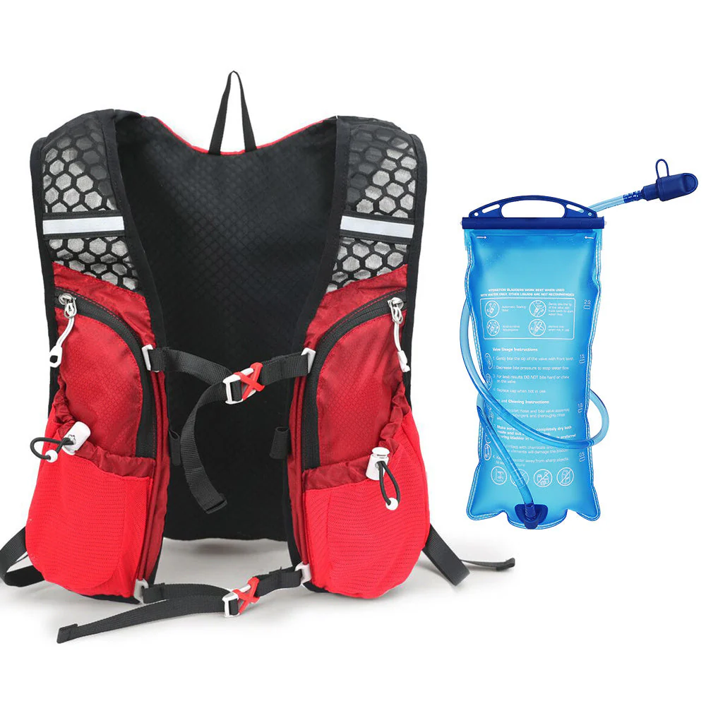 HydroPack Leichter Trinkrucksack – 2-Liter-Wasserreservoir für Laufen, Radfahren und Wandern - Image 3