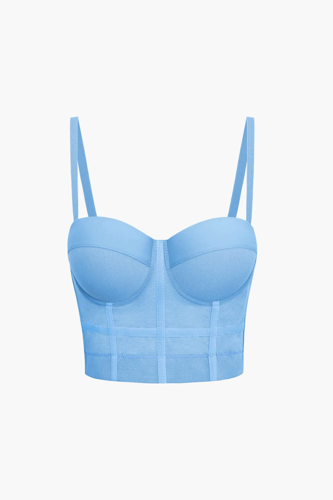 Ida | Figurbetontes Bustier-Top mit Bügel-Cups und transparenter Mesh-Struktur - Image 13