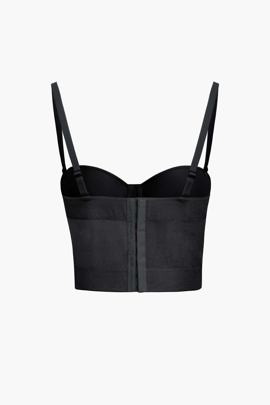 Ida | Figurbetontes Bustier-Top mit Bügel-Cups und transparenter Mesh-Struktur - Image 2