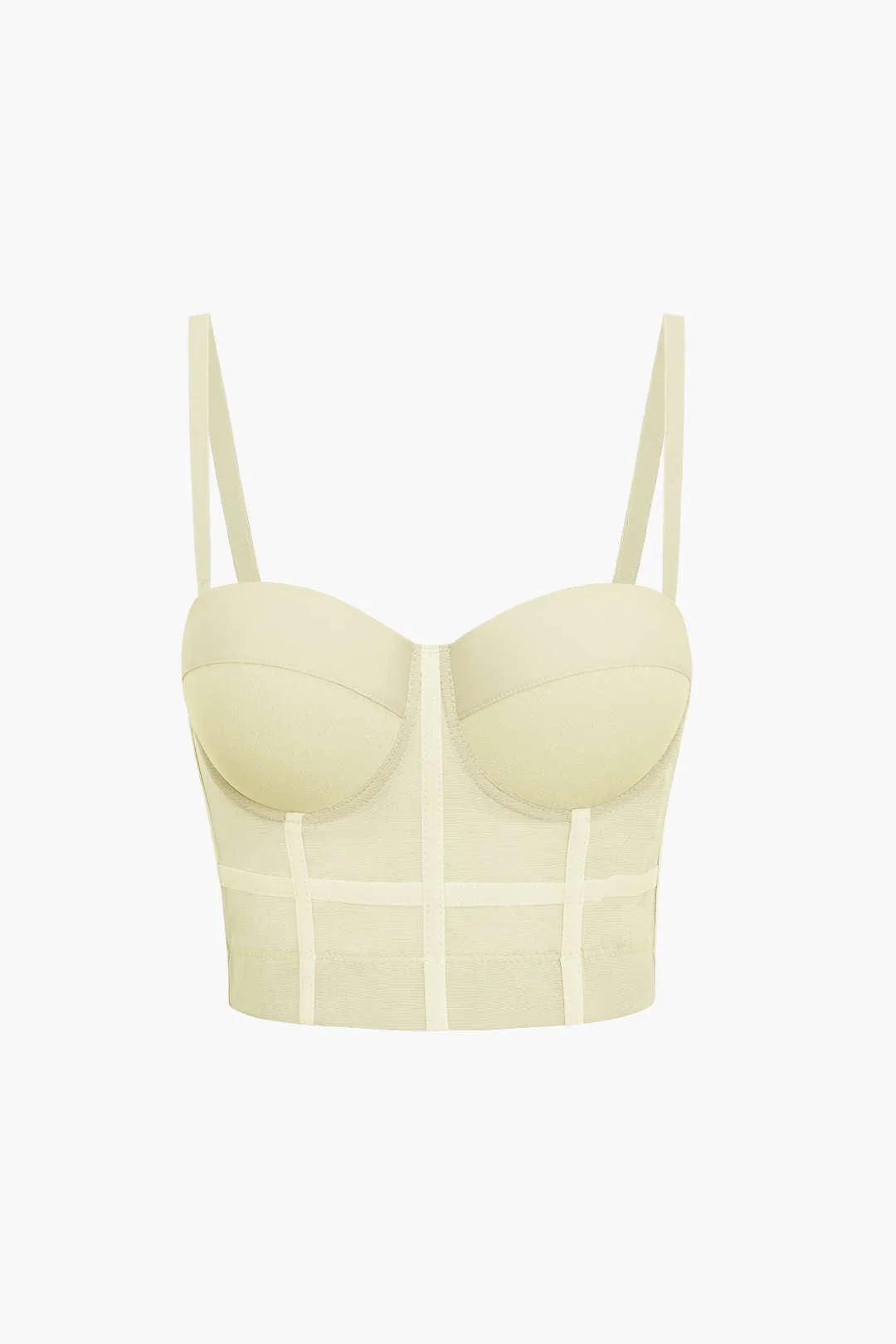 Ida | Figurbetontes Bustier-Top mit Bügel-Cups und transparenter Mesh-Struktur - Image 21