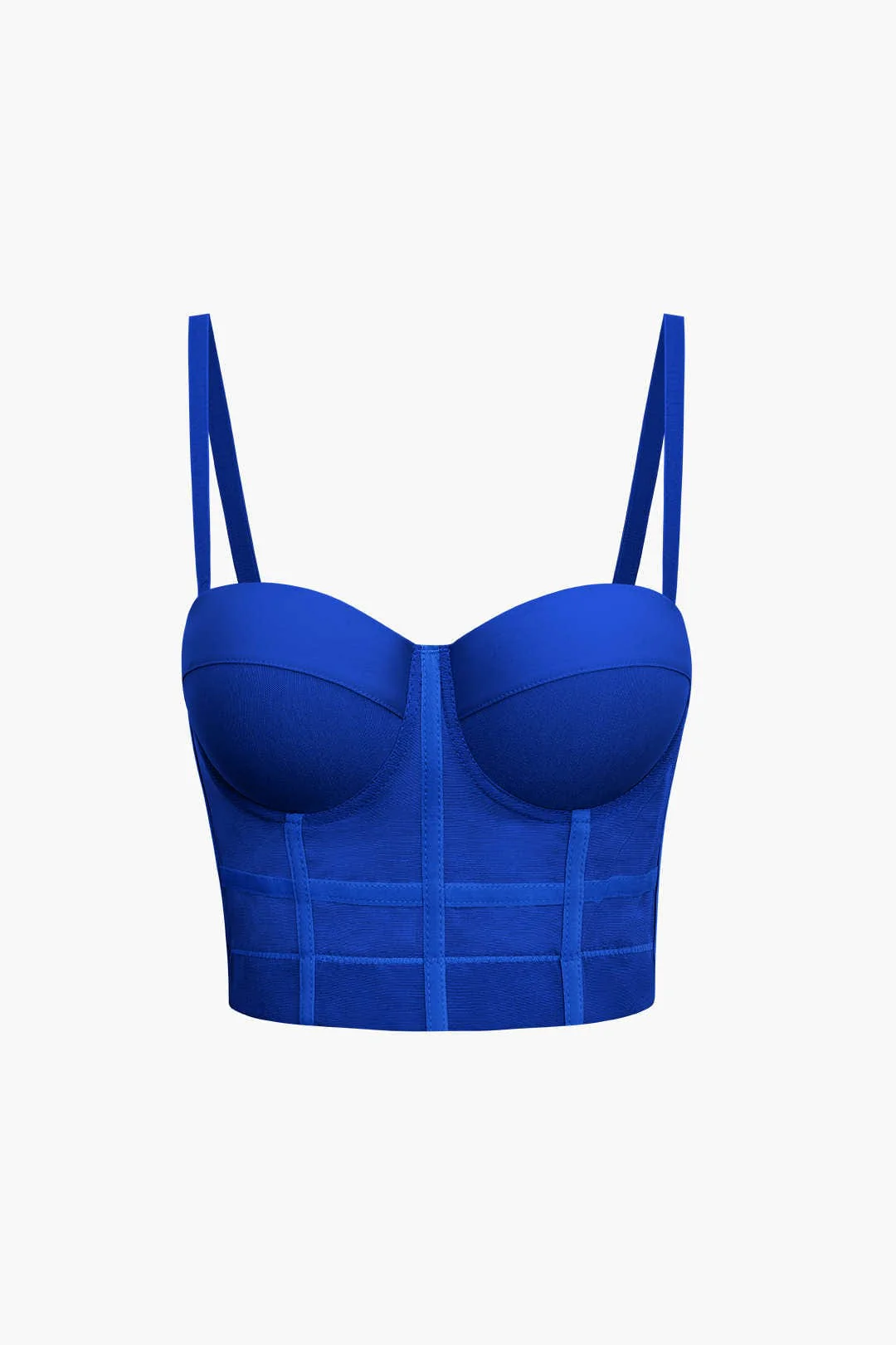 Ida | Figurbetontes Bustier-Top mit Bügel-Cups und transparenter Mesh-Struktur - Image 5