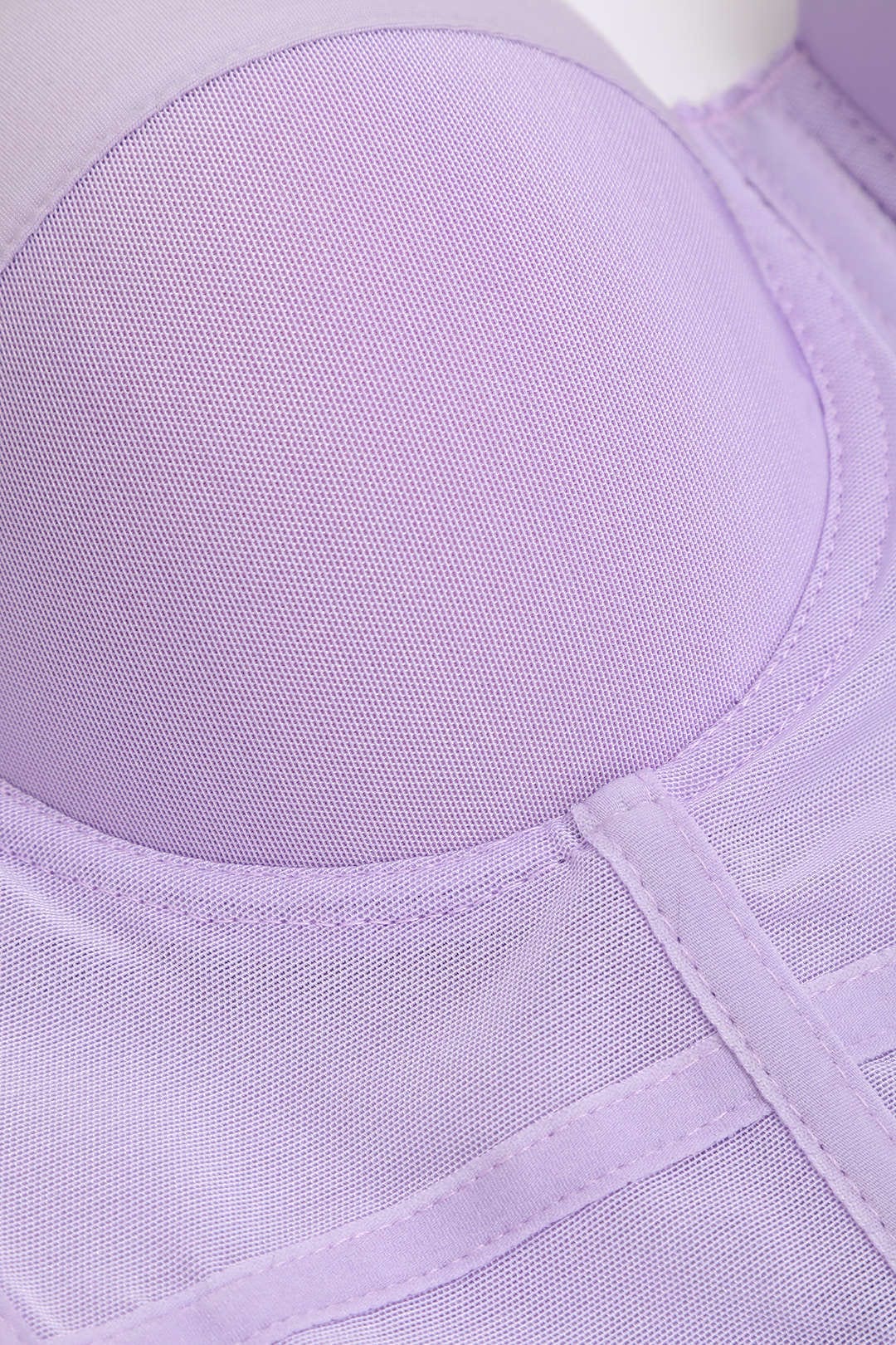 Ida | Figurbetontes Bustier-Top mit Bügel-Cups und transparenter Mesh-Struktur - Image 9