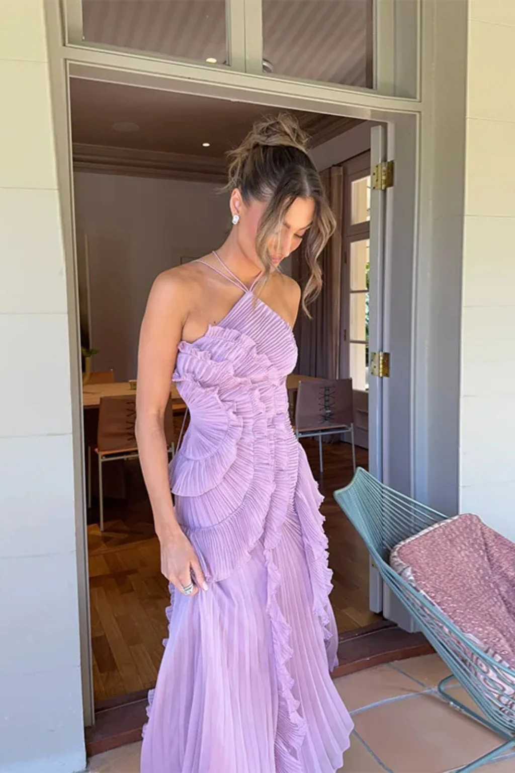 Irene | Damen Ärmelloses Halter Rückenfrei Maxikleid – Halter Maxi Rückenfrei 2026 - Image 4