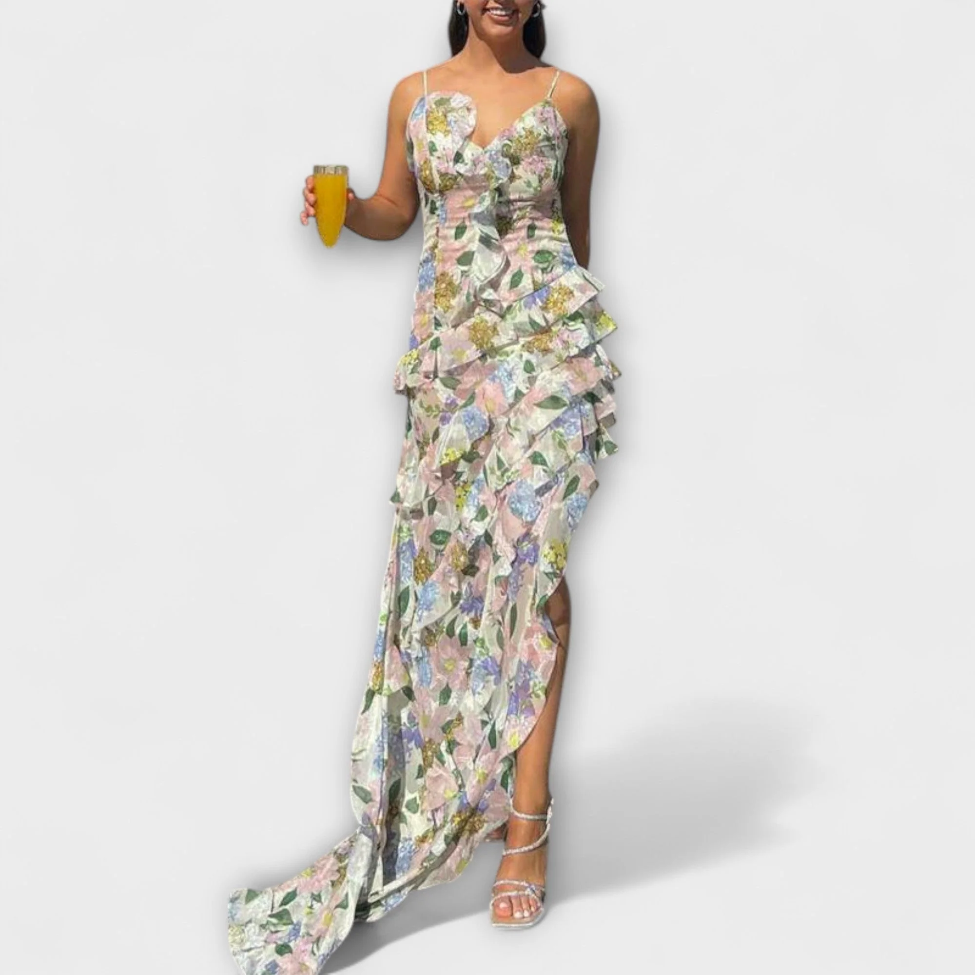 Indie Rüschenkleid mit Trägerdesign - Image 4