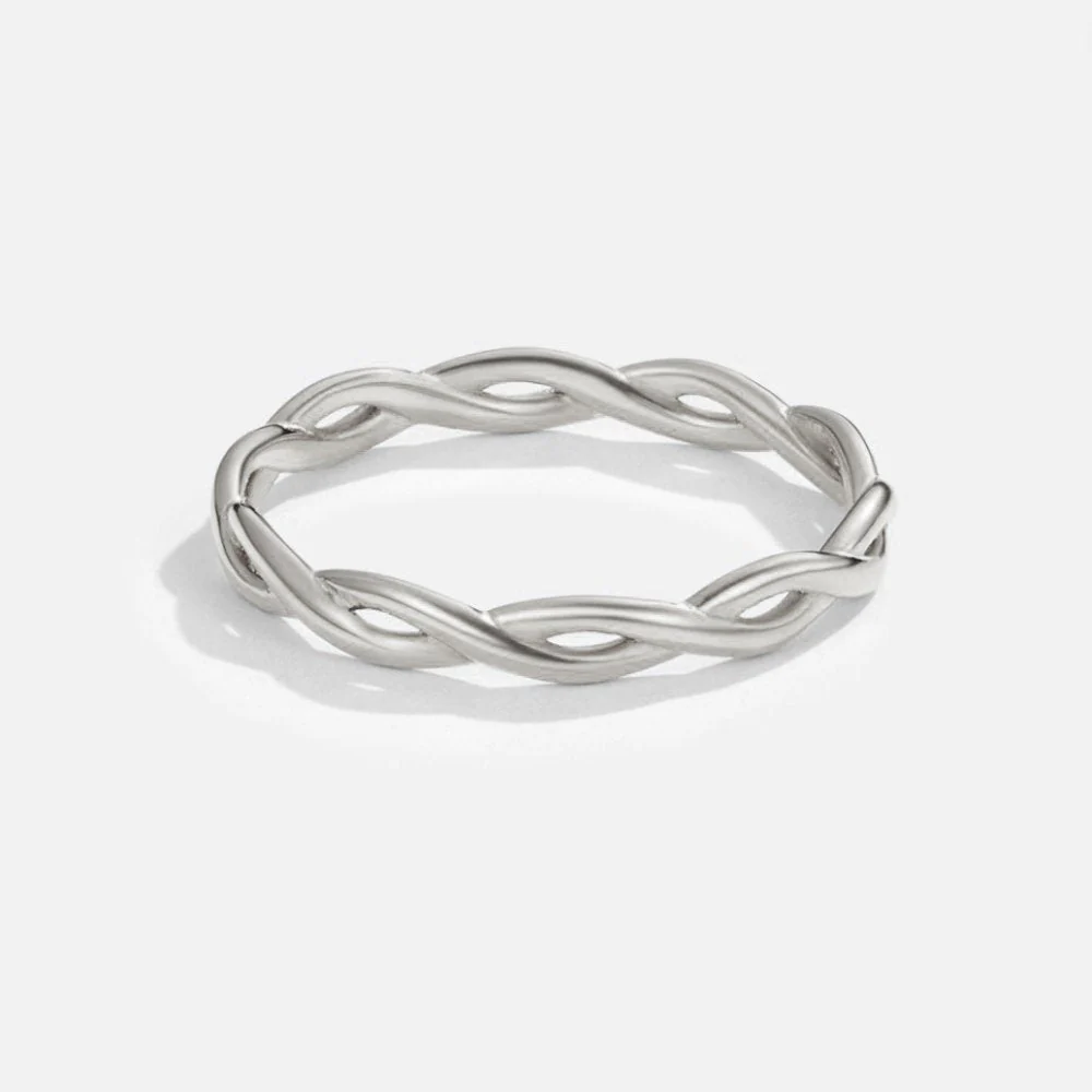 Infinity 18K Silber Dreh-Ring - Image 4