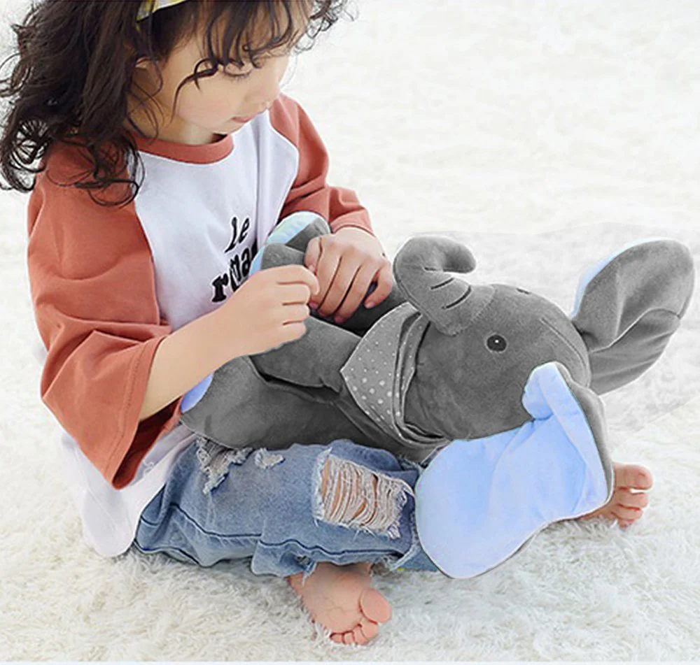 Interaktiver Plüschelefant – Weiches Stofftier mit Musik und Bewegung für Kinder - Image 6