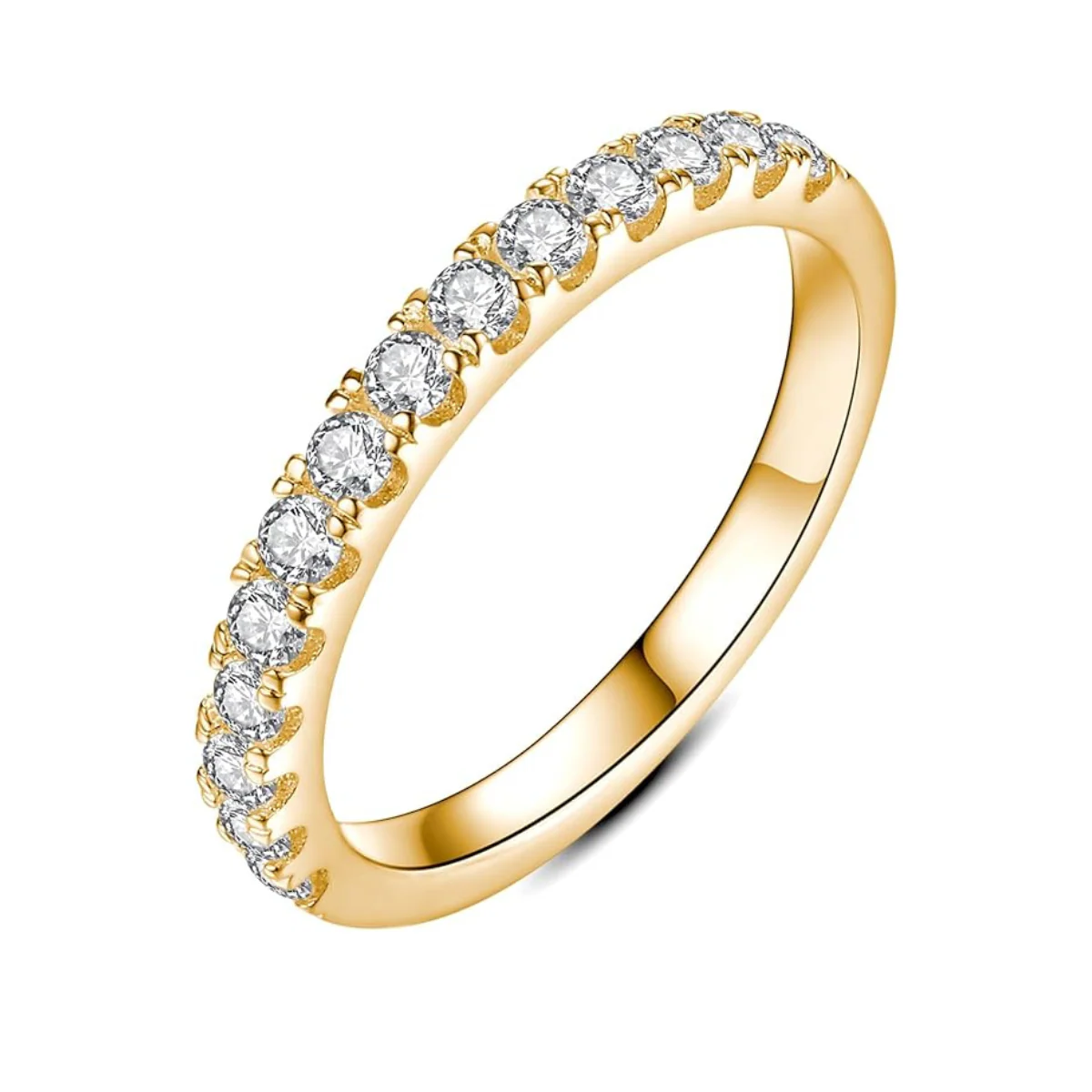 Irmelinde® | Moissanit Ehering Gold - Image 2