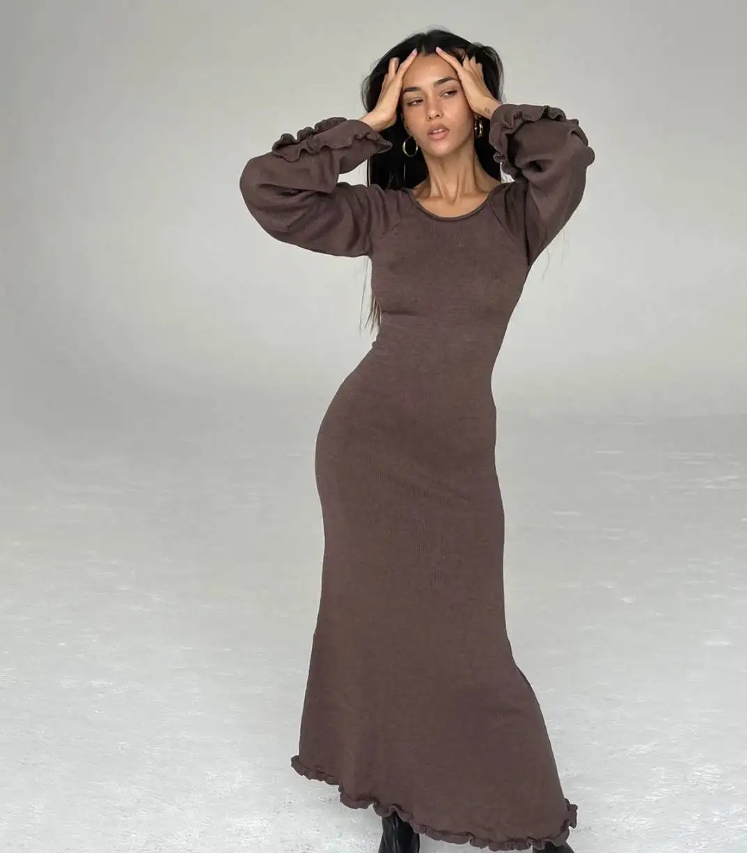 Isabella | Strick-Maxikleid - Image 2